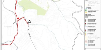 Térkép Cidade Tiradentes São Paulo - tömegközlekedésben