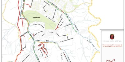 Térkép Cidade Tiradentes São Paulo - Utak