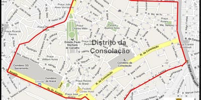 Térkép Consolação São Paulo