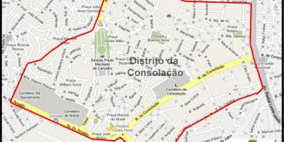 Térkép Consolação São Paulo
