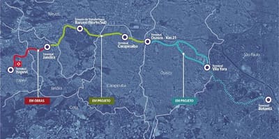 Térkép corredor metropolitano Itapevi