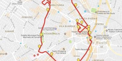 Térkép Corrida Nemzetközi São Silvestre