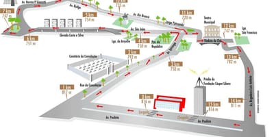 Térkép Corrida Saint-Silvestre