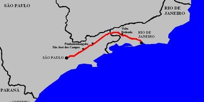 Térkép Elnök Dutra autópálya - BR 116