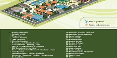 Térkép Esporte Clube Pinheiros