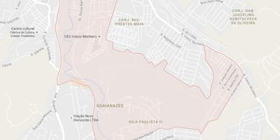 Térkép Guaianases São Paulo
