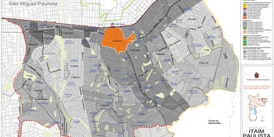 Térkép Itaim Paulista - Vila Curuçá São Paulo - Foglalkozás a talaj
