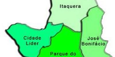 Térkép Itaquera al-prefektúrában