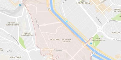 Térkép Jaguaré São Paulo