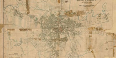 Térkép korábbi São Paulo - 1916