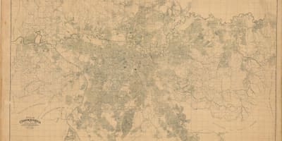 Térkép korábbi São Paulo - 1943