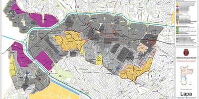 Térkép Lapa São Paulo - Foglalkozás a talaj