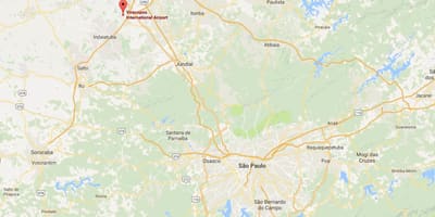 Térkép nemzetközi repülőtér Campinas