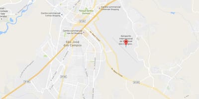 Térkép nemzetközi repülőtér São José dos Campos