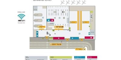 Térkép nemzetközi repülőtér São Paulo-Guarulhos - 4-es Terminál