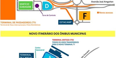 Térkép nemzetközi repülőtér Viracopos
