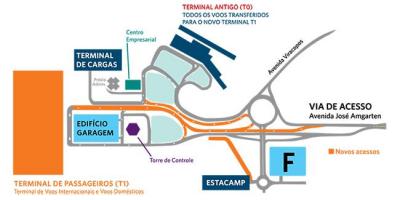 Térkép nemzetközi repülőtér Viracopos parkoló