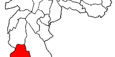 Térkép Parelheiros al-prefektúra São Paulo