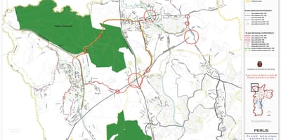 Térkép Perus São Paulo - Utak