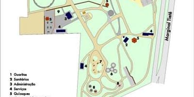 Térkép Piqueri São Paulo Park