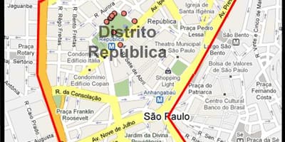 Térkép República São Paulo