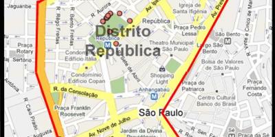 Térkép República São Paulo