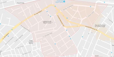 Térkép São Miguel São Paulo Paulista