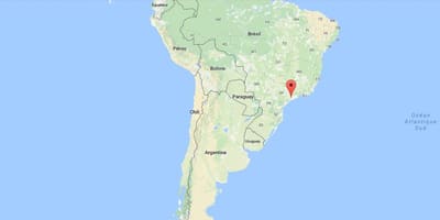 Térkép São Paulo Dél-Amerikában