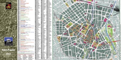 Térkép São Paulo a belvárosban