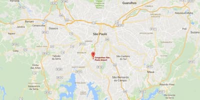 Térkép São Paulo Congonhas repülőtér