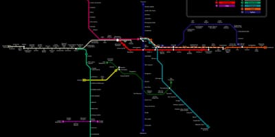 Térkép São Paulo CPTM metró