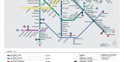 Térkép São Paulo EMTU