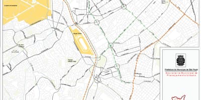 Térkép São Paulo Pinheiros - Utak