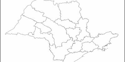 Térkép São Paulo szűz - régiók