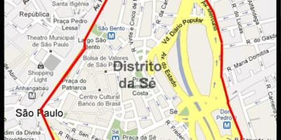 Térkép Sé São Paulo