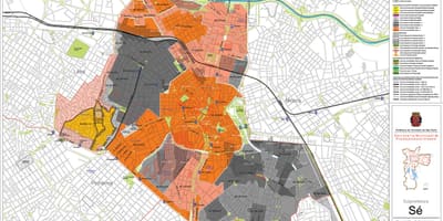 Térkép Sé São Paulo - Foglalkozás a talaj