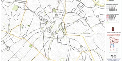 Térkép Sé São Paulo - Utak