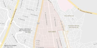 Térkép Sacomã São Paulo