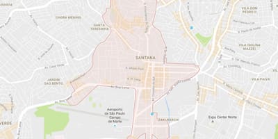 Térkép Santana São Paulo