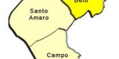 Térkép Santo Amaro al-prefektúrában