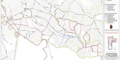 Térkép Sapopembra São Paulo - Utak