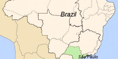 Térkép São Paulo a Brazília