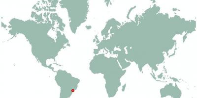 Térkép São Paulo a világon