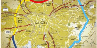 Térkép São Paulo beltway