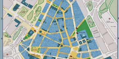 Térkép történelmi központjában São Paulo