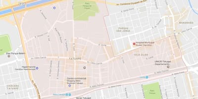 Térkép Tatuapé São Paulo