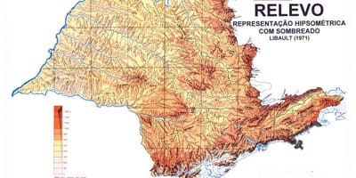 Térkép topográfiai São Paulo