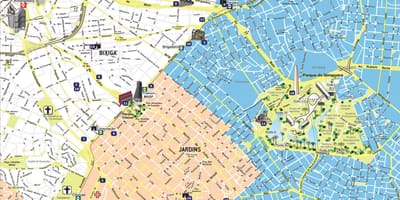 Térkép turizmus São Paulo