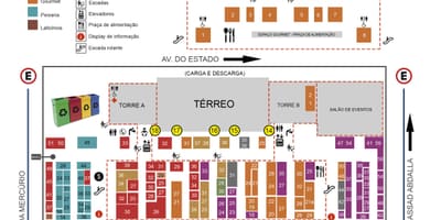 Térkép városi piac São Paulo