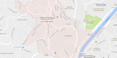 Térkép Vila Andrade São Paulo